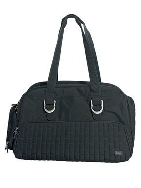 Lug Paddleboat Overnight Travel Bag Large Fog Grey Weekender Quilted Carryall